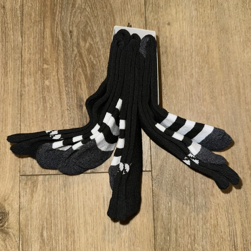 ADIDAS Mens Socks Crew Aeroready Drying 3 Pair Shoe Size‎ 6-12 Black